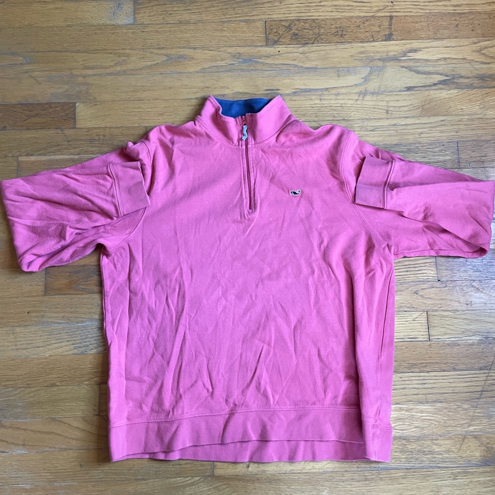 Vineyard Vines Coral Quarter Zip